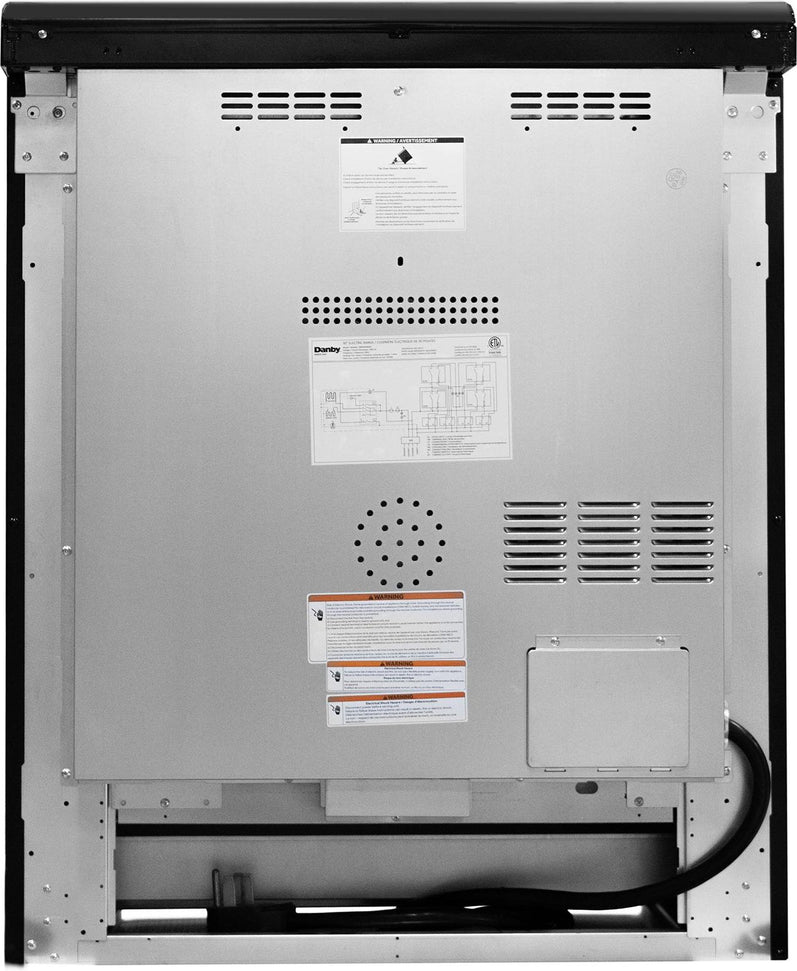 Danby - 30” Stainless Steel Slide in Smooth Top Electric Range with Knob Controls - DRRM300BSSC