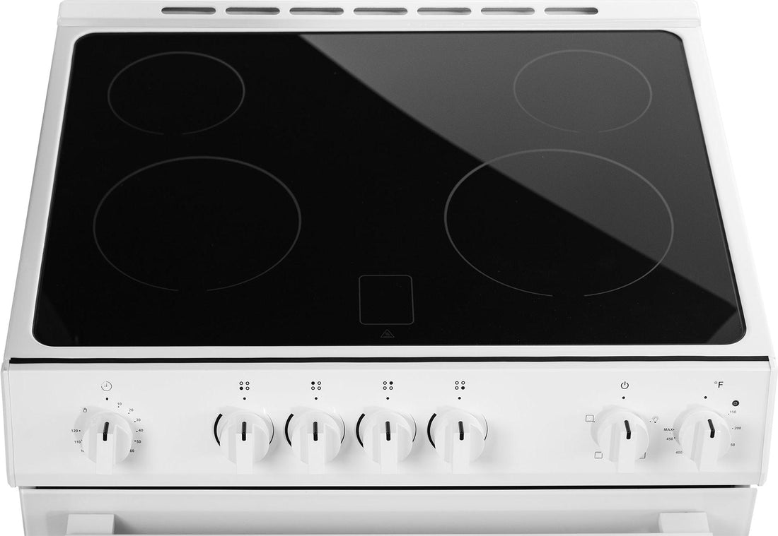 Danby - 30” White Slide in Smooth Top Electric Range with Knob Controls - DRRM300WC