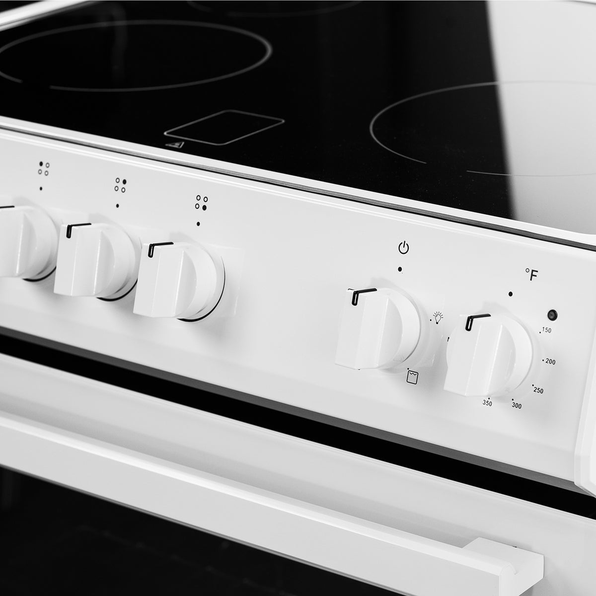 Danby - 30” White Slide in Smooth Top Electric Range with Knob Controls - DRRM300WC