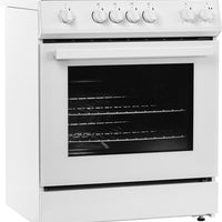 Danby - 30” White Slide in Smooth Top Electric Range with Knob Controls - DRRM300WC