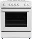 Danby - 30” White Slide in Smooth Top Electric Range with Knob Controls - DRRM300WC