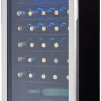 Danby - 36 Bottle Free-Standing Platinum Wine Cooler - DWC350BLP
