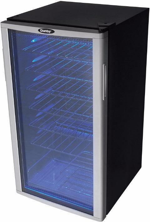 Danby - 36 Bottle Free-Standing Platinum Wine Cooler - DWC350BLP