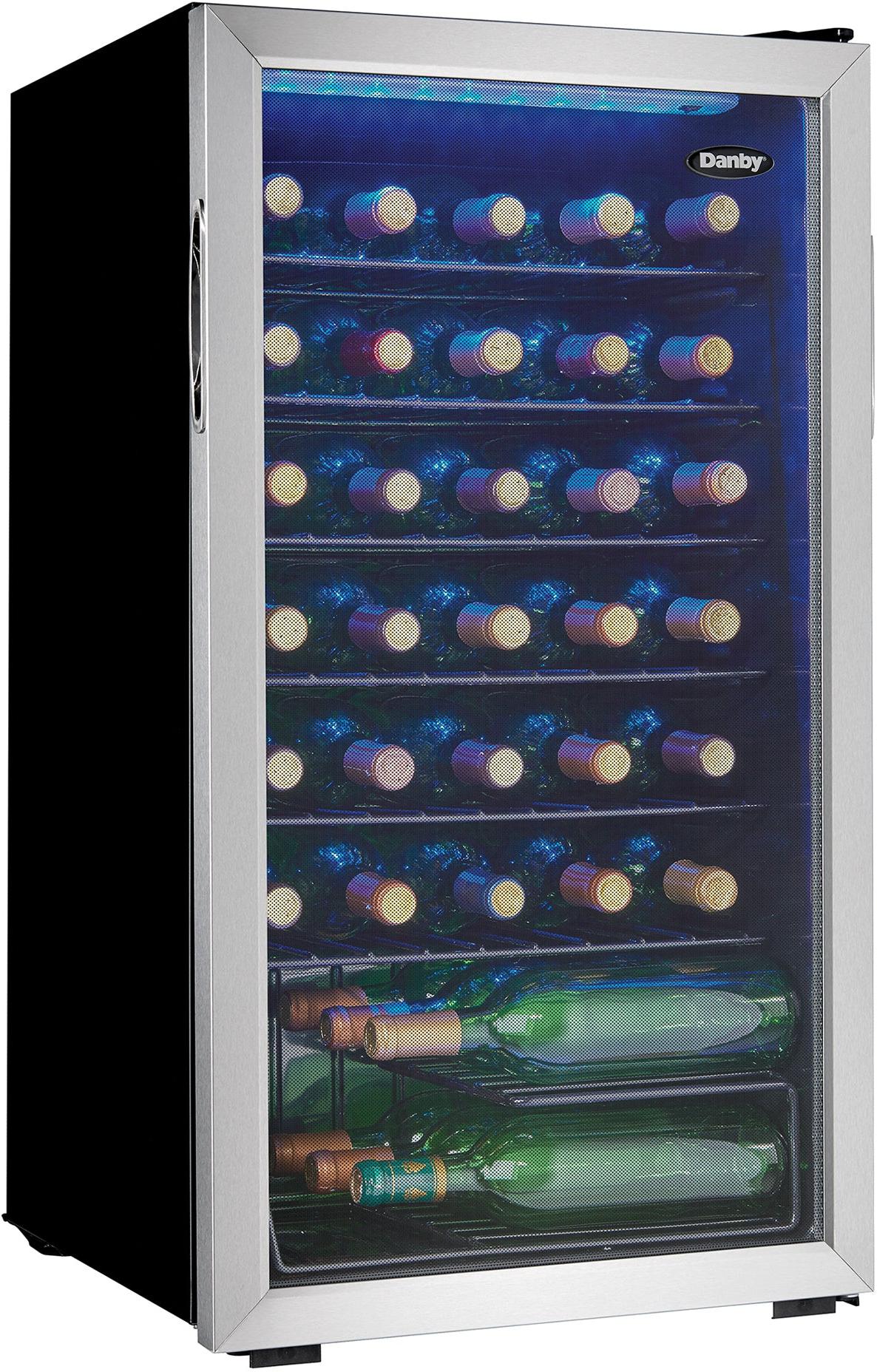 Danby - 36 Bottle Free-Standing Wine Cooler In Stainless Steel - DWC036A1BSSDB-6