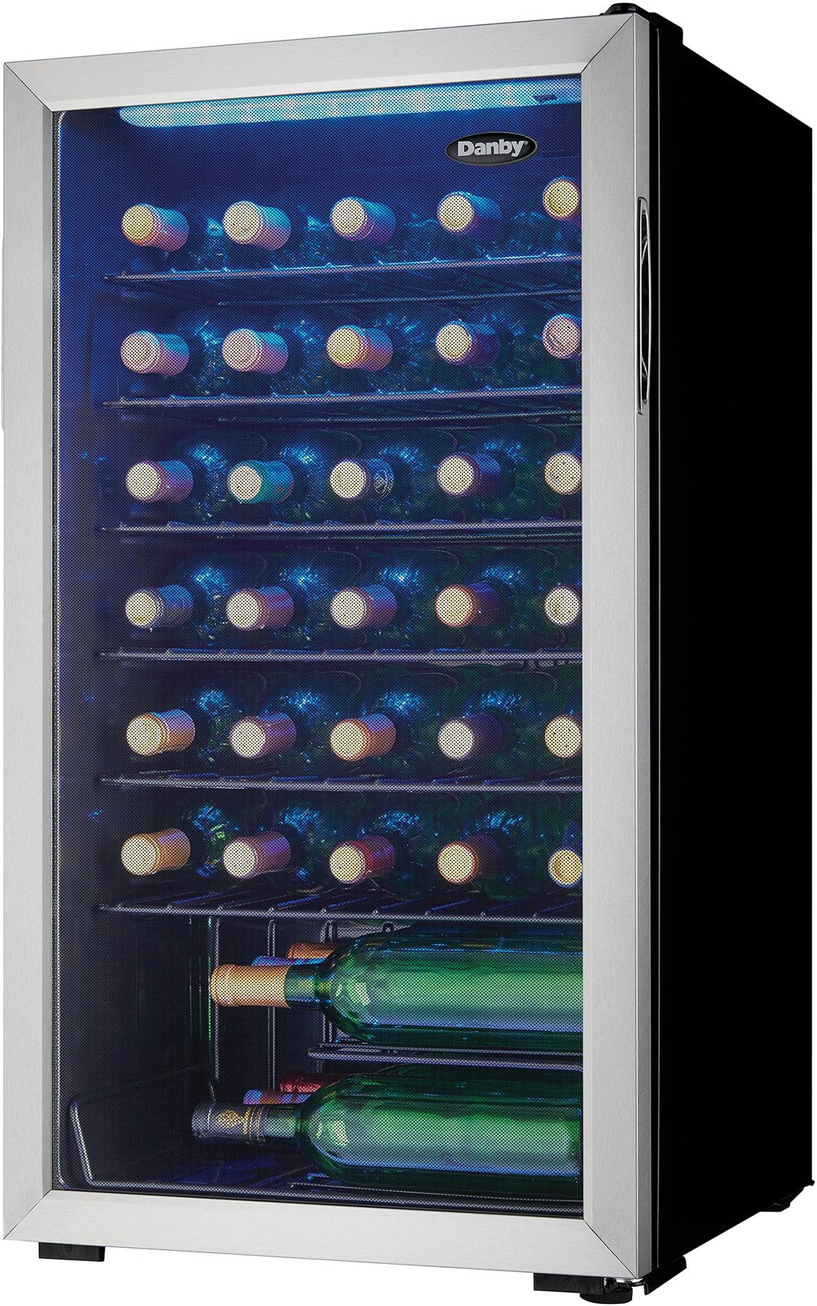 Danby - 36 Bottle Free-Standing Wine Cooler In Stainless Steel - DWC036A1BSSDB-6