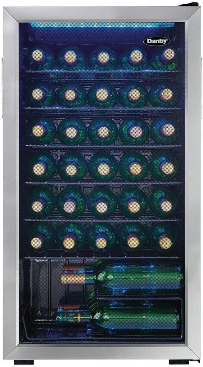 Danby - 36 Bottle Free-Standing Wine Cooler In Stainless Steel - DWC036A1BSSDB-6