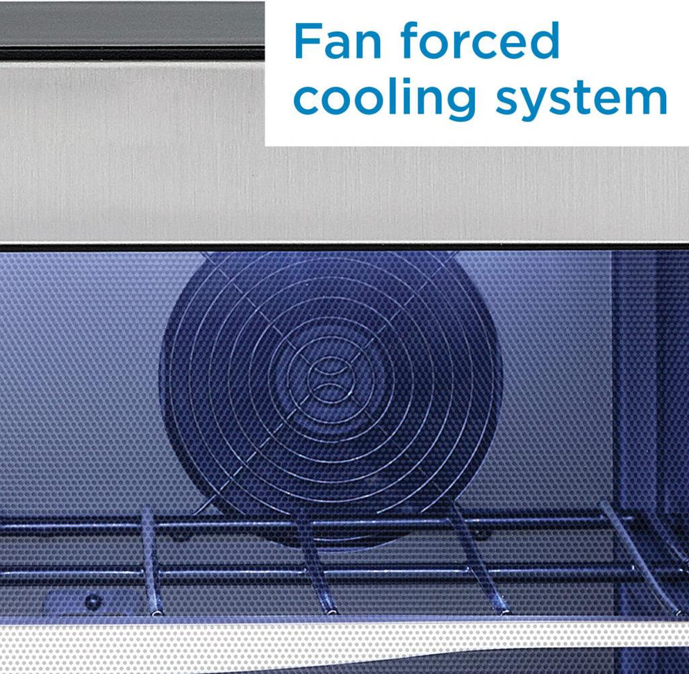 Danby - 38 Bottle Free-Standing Stainless Steel Door & Black Wood Shelves Wine Cooler - DWC040A3BSSDD