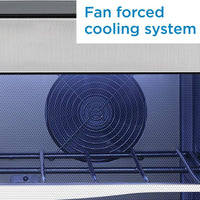 Danby - 38 Bottle Free-Standing Stainless Steel Door & Black Wood Shelves Wine Cooler - DWC040A3BSSDD