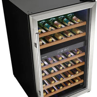 Danby - 38 Bottle Free-Standing Stainless Steel Wine Cooler - DWC040D2BSSDB