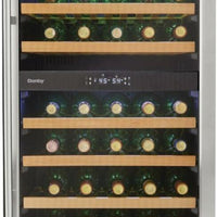 Danby - 38 Bottle Free-Standing Stainless Steel Wine Cooler - DWC040D2BSSDB