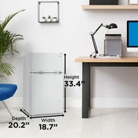 Danby - 3.1 cu.ft. 2-Door White Compact Fridge - DCR031B1WDD