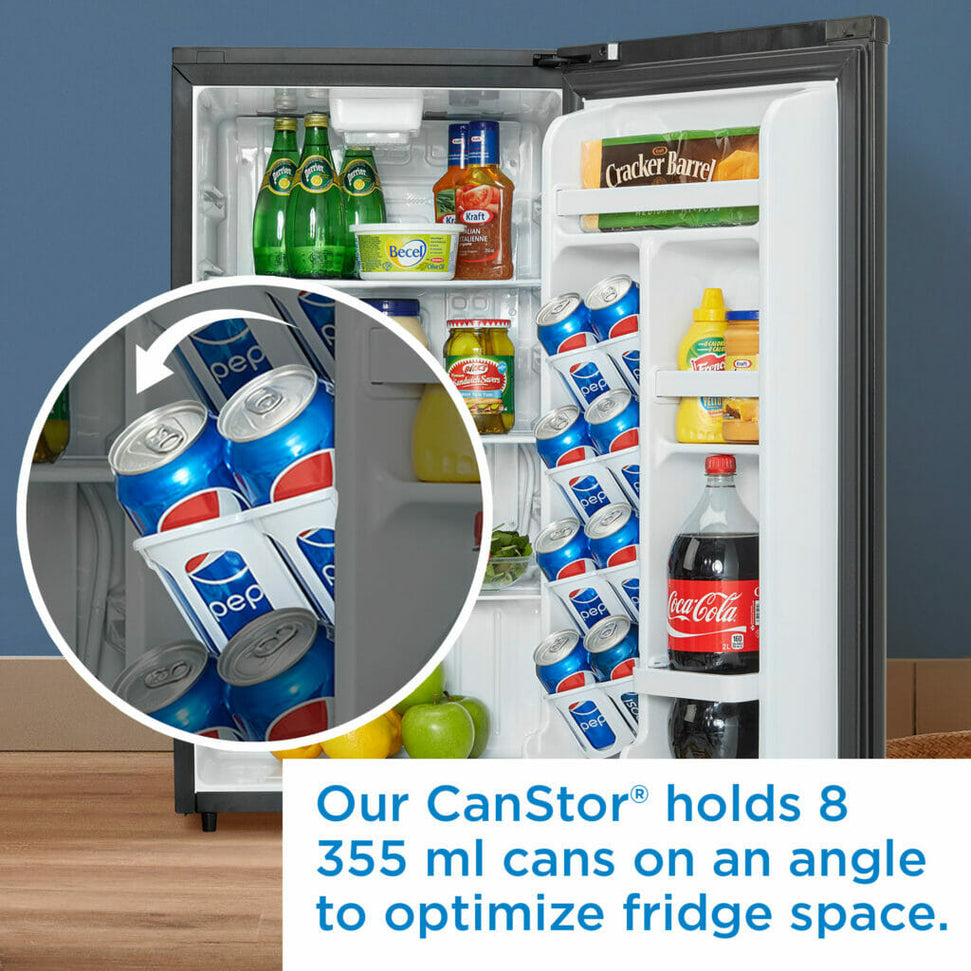 Danby - 3.3 cu.ft. Black Compact Fridge - DAR033A6BDB