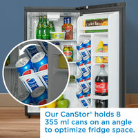 Danby - 3.3 cu.ft. Black Compact Fridge - DAR033A6BDB