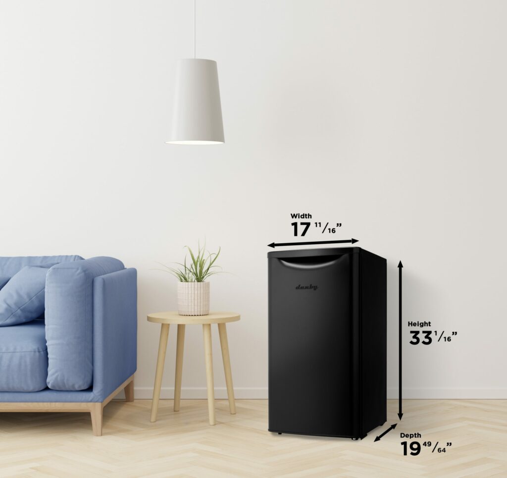 Danby - 3.3 cu.ft. Black Compact Fridge - DAR033A6BDB