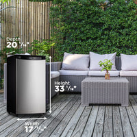 Danby - 3.3 cu.ft. Stainless Steel Outdoor Fridge - DAR033A1BSLDBO