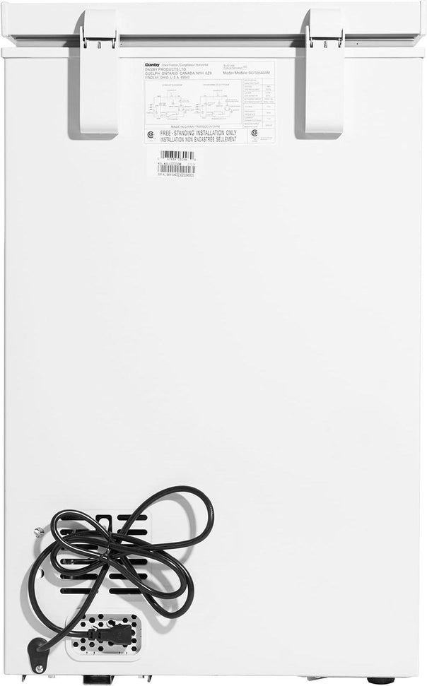 Danby - 3.5 cu. ft. Square Model Chest Freezer In White - DCF035A6WM