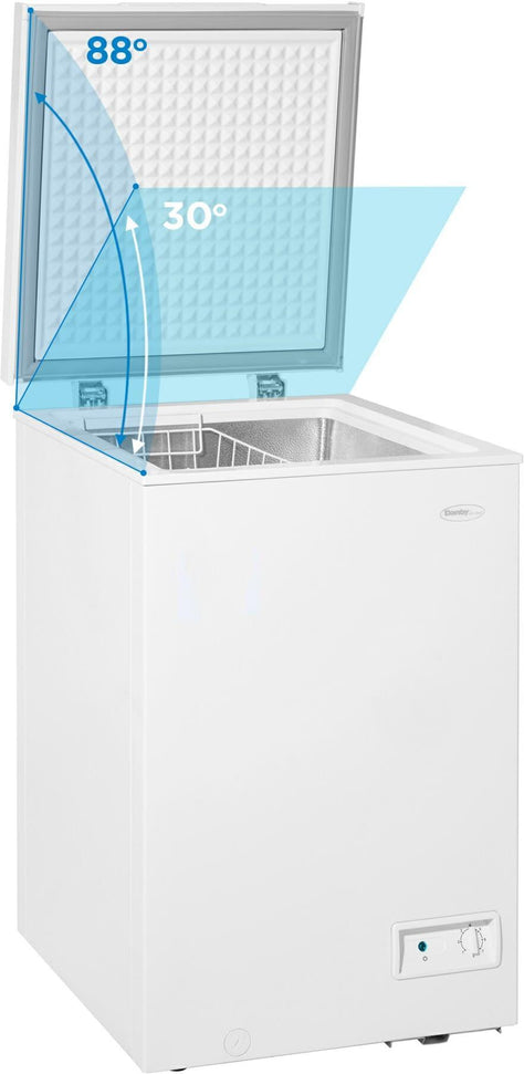 Danby - 3.5 cu. ft. Square Model Chest Freezer In White - DCF035A6WM