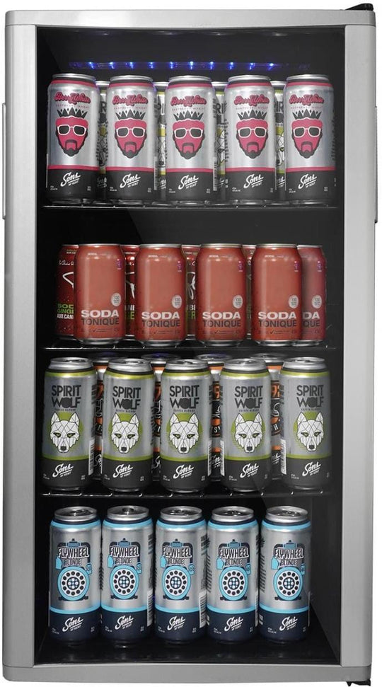 Danby - 3.5 cu.ft. Free-Standing Beverage Center In Platinum - DBC121A1BLP