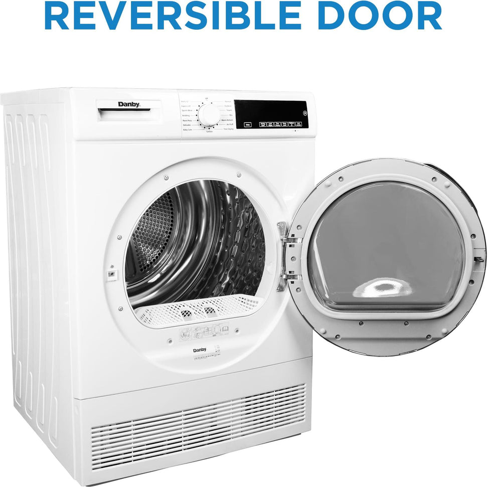 Danby - 4 cu. ft. Stackable Front Load White Laundry Dryer - DDY040D3WDB