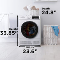 Danby - 4 cu. ft. Stackable Front Load White Laundry Dryer - DDY040D3WDB