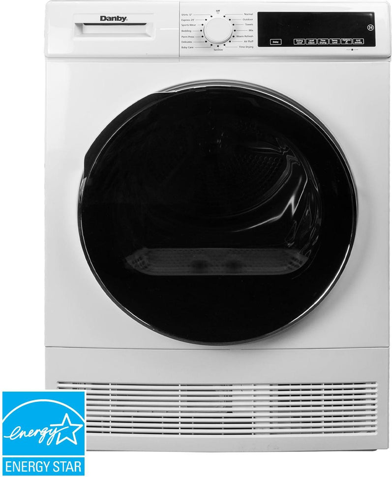 Danby - 4 cu. ft. Stackable Front Load White Laundry Dryer - DDY040D3WDB