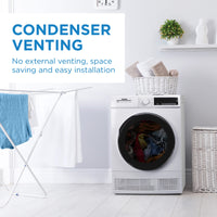 Danby - 4 cu. ft. Stackable Front Load White Laundry Dryer - DDY040D3WDB