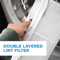 Danby - 4 cu. ft. Stackable Front Load White Laundry Dryer - DDY040D3WDB