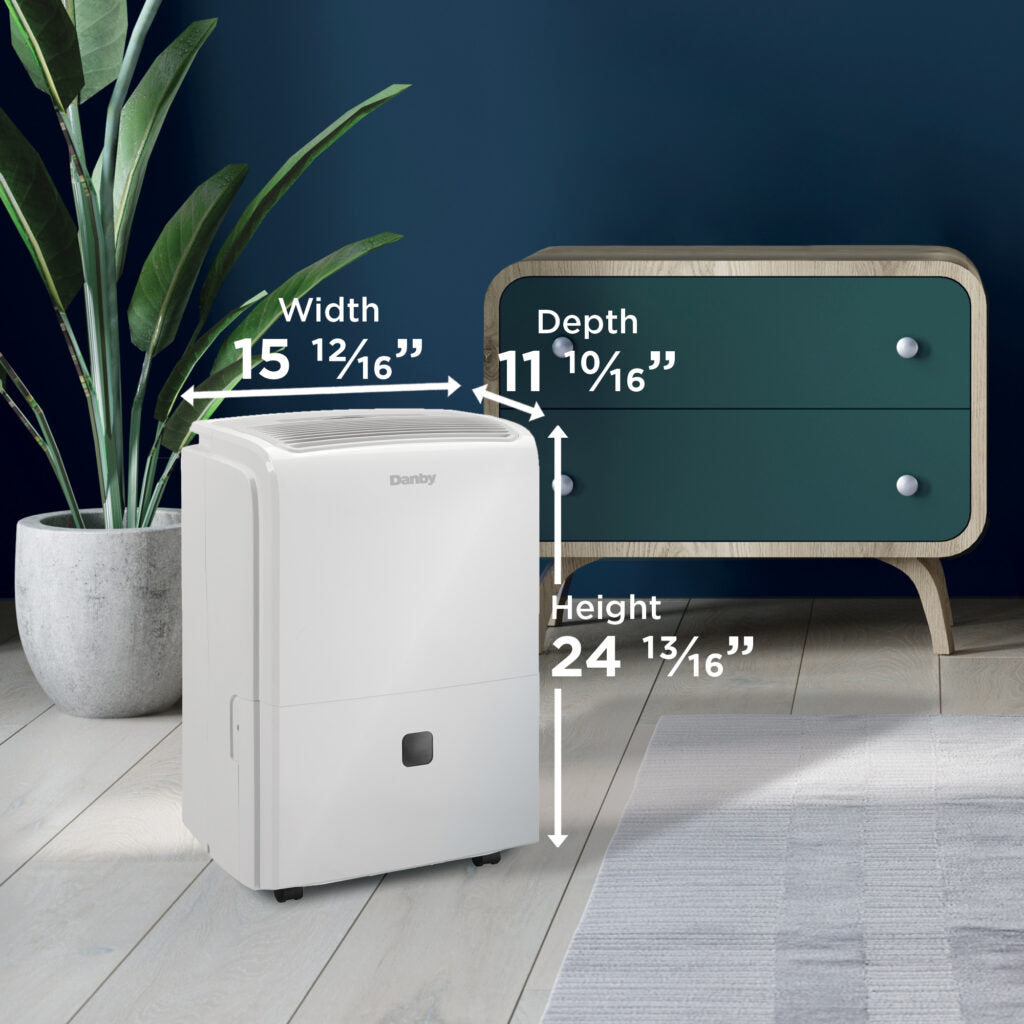 Danby - 40 Pint White Dehumidifier - DDR040EB2WDB