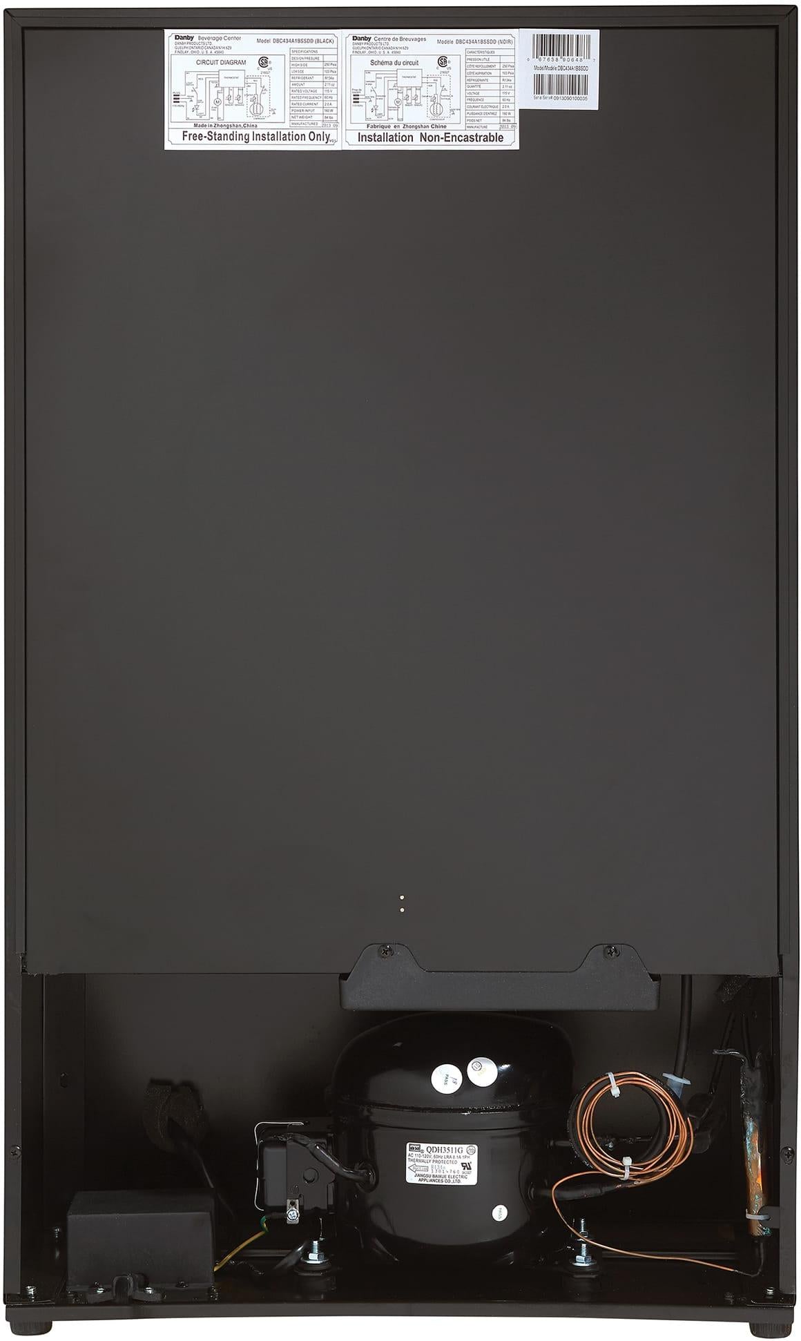 Danby - 4.3 cu.ft. Free-Standing Beverage Center In Stainless Steel - DBC434A1BSSDD