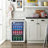 Danby - 4.3 cu.ft. Free-Standing Beverage Center In Stainless Steel - DBC434A1BSSDD