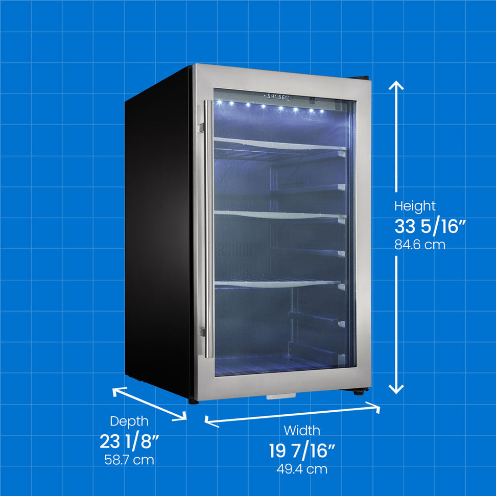 Danby - 4.3 cu.ft. Free-Standing Beverage Center In Stainless Steel - DBC434A1BSSDD
