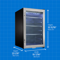 Danby - 4.3 cu.ft. Free-Standing Beverage Center In Stainless Steel - DBC434A1BSSDD