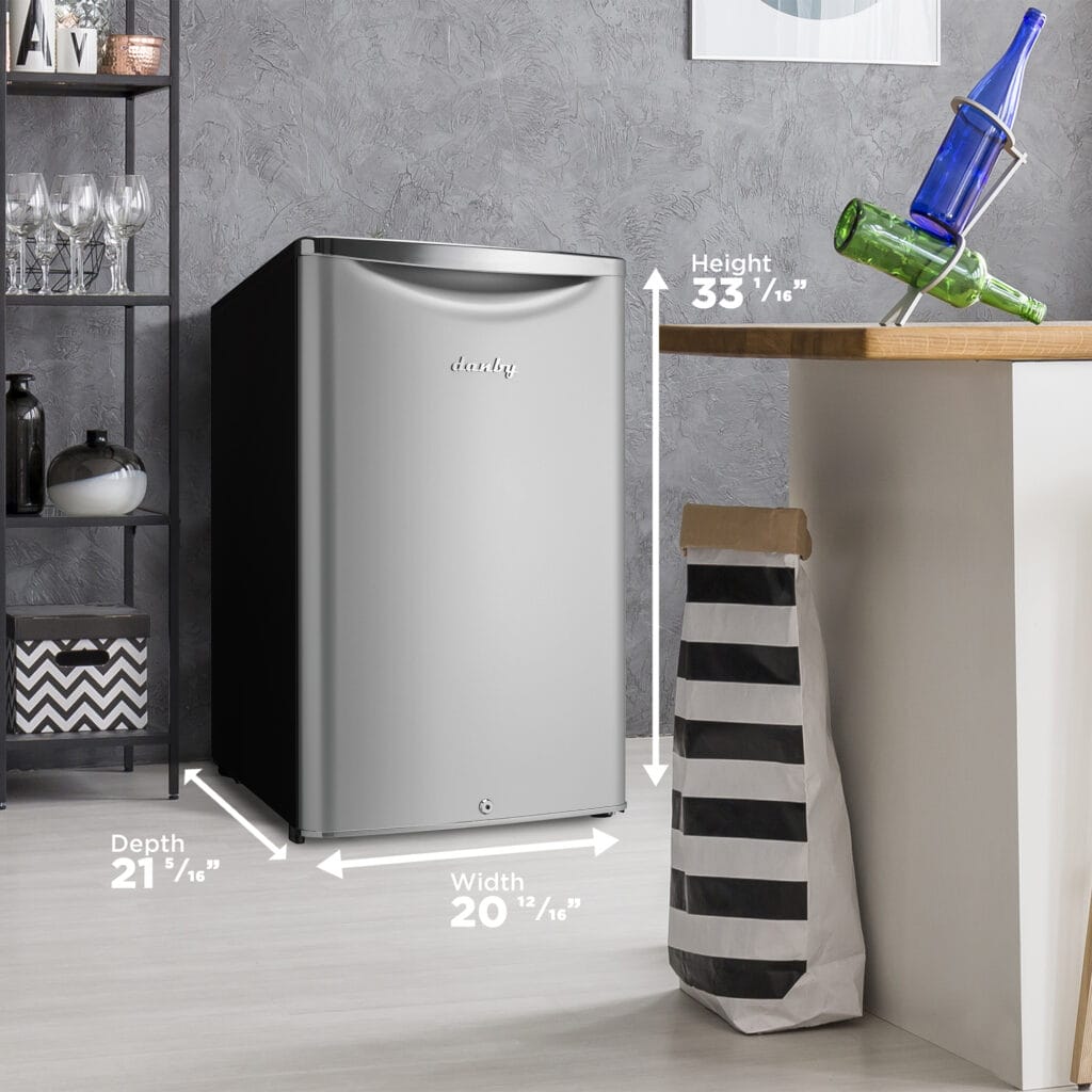 Danby - 4.4 cu.ft. Contemporary Classic Iridium Silver Compact Fridge - DAR044A6DDB
