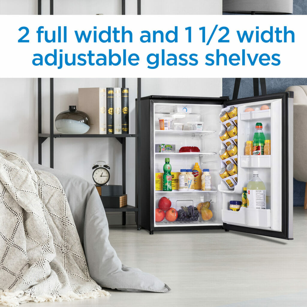 Danby - 4.4 cu.ft. Stainless Steel Compact Fridge - DAR044A4BSLDD