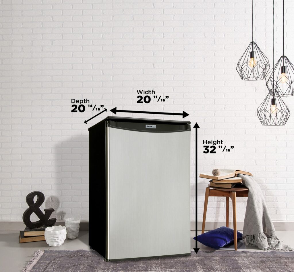 Danby - 4.4 cu.ft. Stainless Steel Compact Fridge - DAR044A4BSLDD