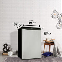 Danby - 4.4 cu.ft. Stainless Steel Compact Fridge - DAR044A4BSLDD