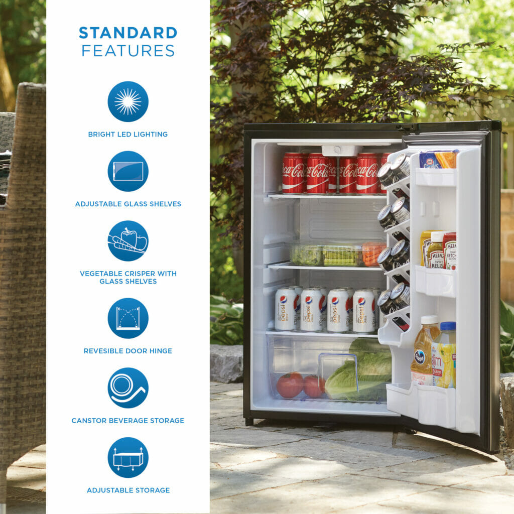 Danby - 4.4 cu.ft. Stainless Steel Outdoor Fridge - DAR044A6BSLDBO