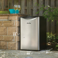 Danby - 4.4 cu.ft. Stainless Steel Outdoor Fridge - DAR044A6BSLDBO
