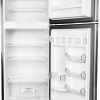 Danby - 4.5 cu.ft. 2 Door Stainless Steel Look Compact Fridge - DCR045B1SLDB