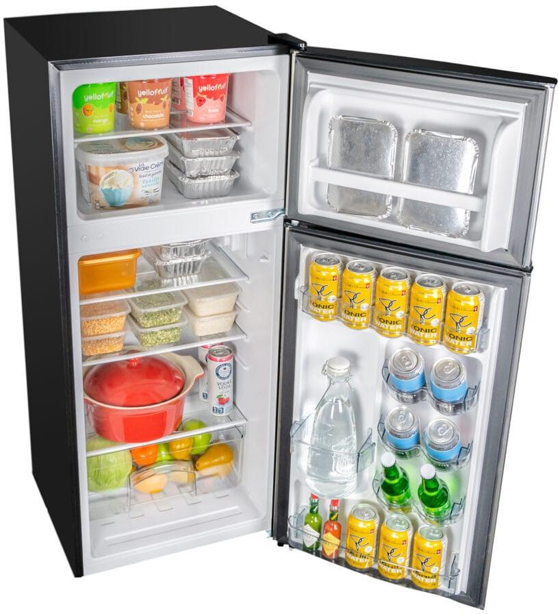 Danby - 4.5 cu.ft. 2 Door Stainless Steel Look Compact Fridge - DCR045B1SLDB