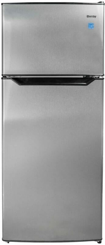 Danby - 4.5 cu.ft. 2 Door Stainless Steel Look Compact Fridge - DCR045B1SLDB