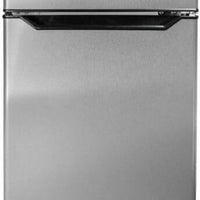Danby - 4.5 cu.ft. 2 Door Stainless Steel Look Compact Fridge - DCR045B1SLDB