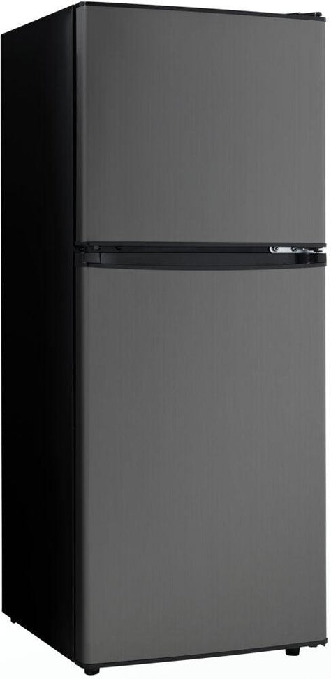Danby - 4.7 cu.ft. 2-Door Black Stainless Steel Compact Fridge - DCR047A1BBSL