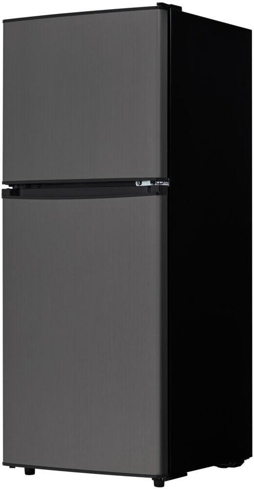 Danby - 4.7 cu.ft. 2-Door Black Stainless Steel Compact Fridge - DCR047A1BBSL