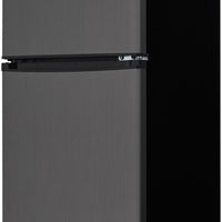 Danby - 4.7 cu.ft. 2-Door Black Stainless Steel Compact Fridge - DCR047A1BBSL