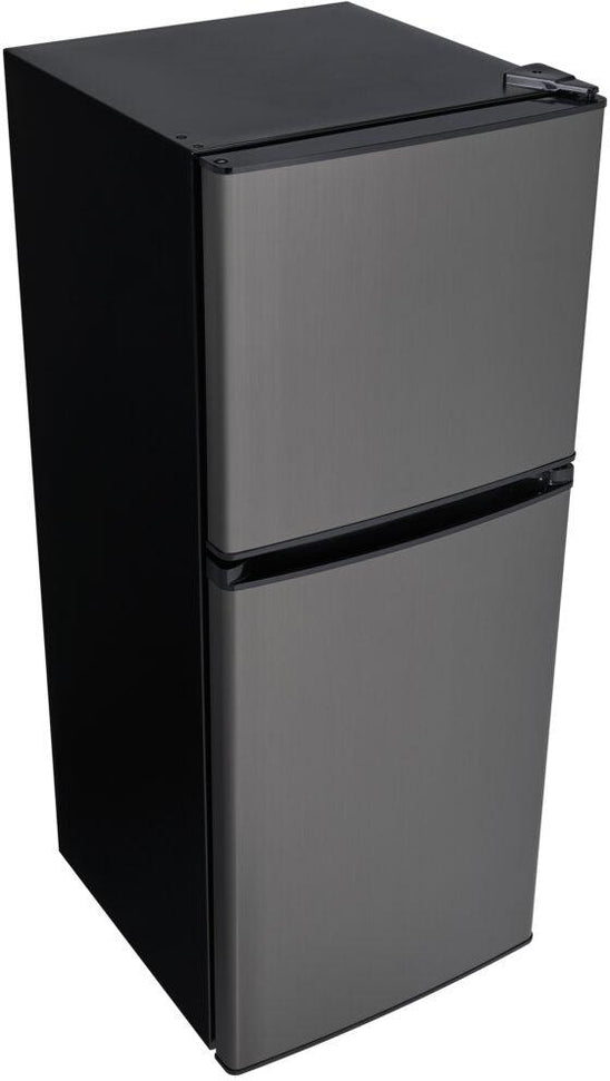 Danby - 4.7 cu.ft. 2-Door Black Stainless Steel Compact Fridge - DCR047A1BBSL