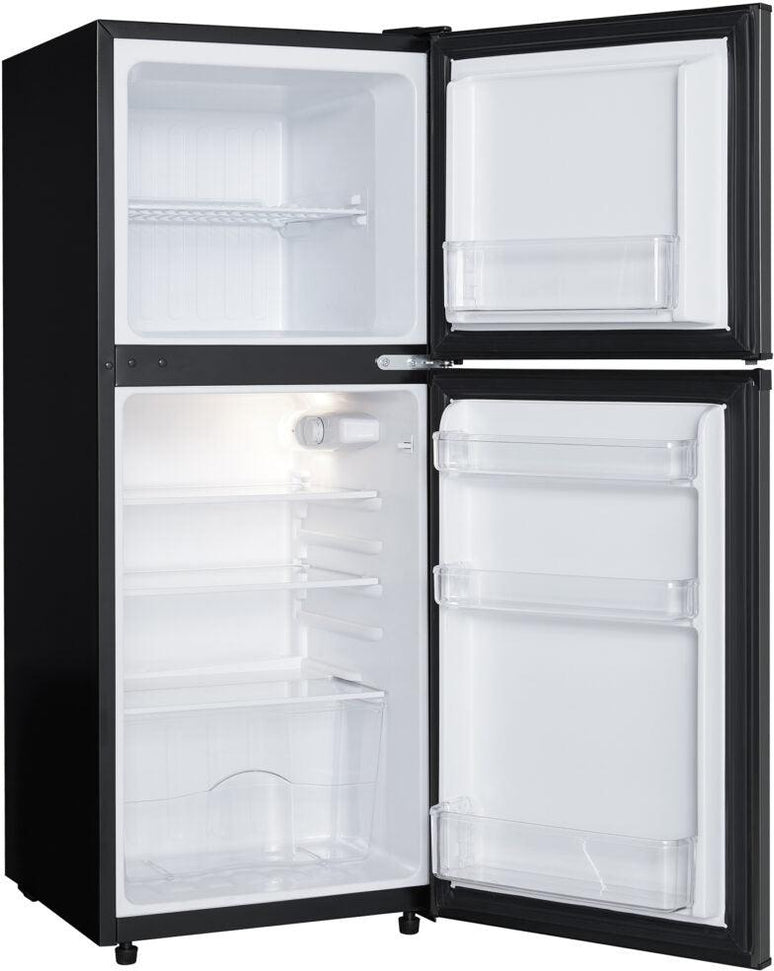 Danby - 4.7 cu.ft. 2-Door Black Stainless Steel Compact Fridge - DCR047A1BBSL