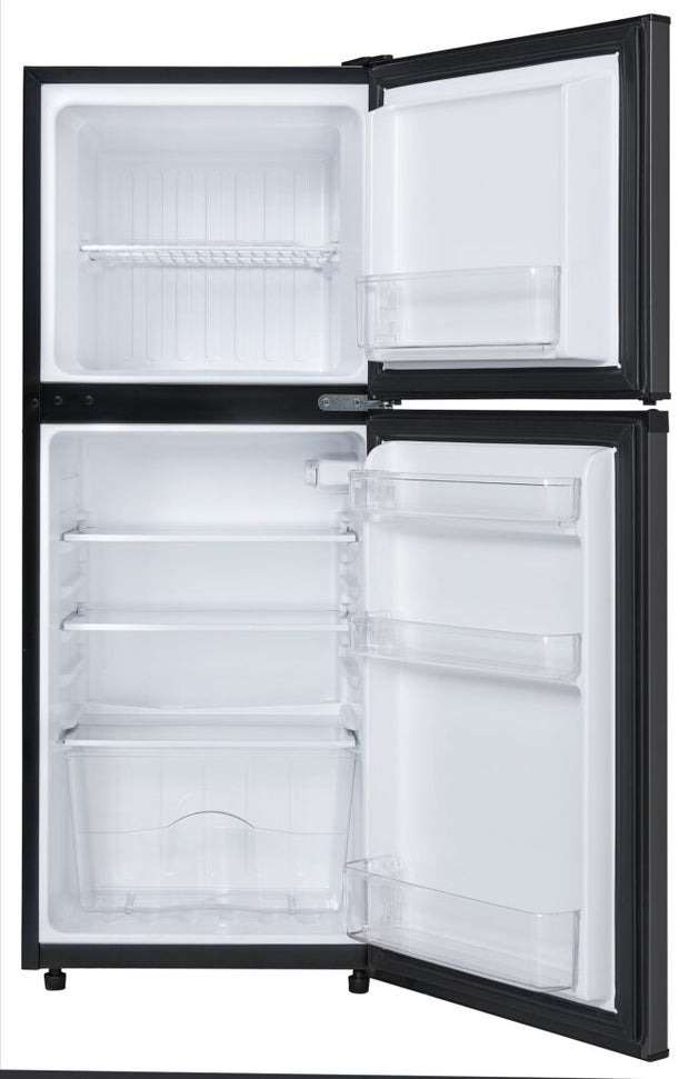 Danby - 4.7 cu.ft. 2-Door Black Stainless Steel Compact Fridge - DCR047A1BBSL
