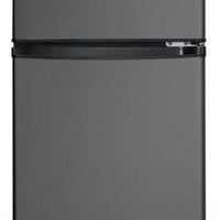 Danby - 4.7 cu.ft. 2-Door Black Stainless Steel Compact Fridge - DCR047A1BBSL