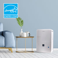 Danby - 50 Pint White Dehumidifier with Pump - DDR050BJP2WDB